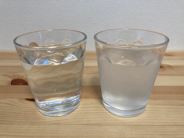 サーバー濾過後と濾過前の比較